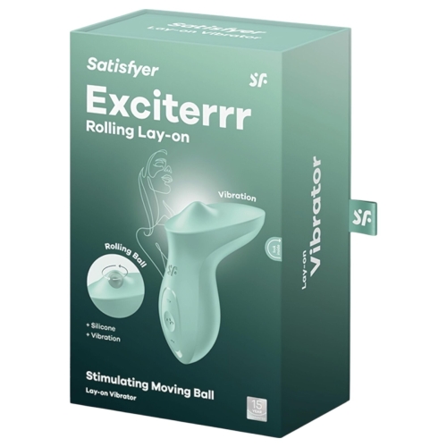 Вібратор для клітора ментоловий Satisfyer Exciterrr - 6