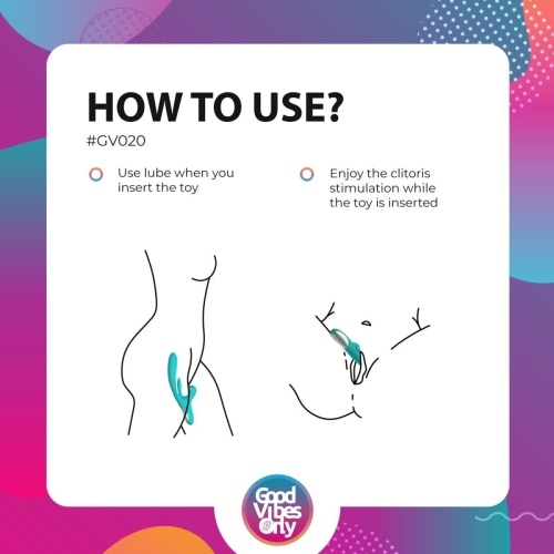 Вібратор кролик для точки G та клітора зелений Good Vibes Only Lisa Thrusting Rabbit Vibrator with G-Spot - 11