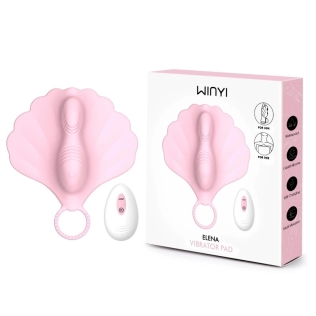 Клиторальный вибратор ракушка с пультом управления розовый Winyi Vibrator Pad Grinding Rideable