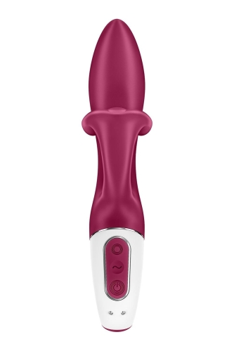 Вибратор с отростком для клитора красного цвета Satisfyer Embrace me Berry - 5