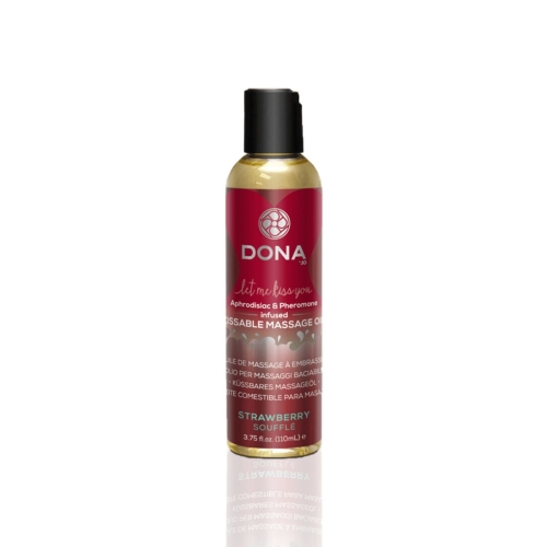Массажное масло со вкусом клубничного суфле DONA Kissable Massage Oil 125 мл - 1 Массажное масло со вкусом клубничного суфле DONA Kissable Massage Oil 125 мл - 1
