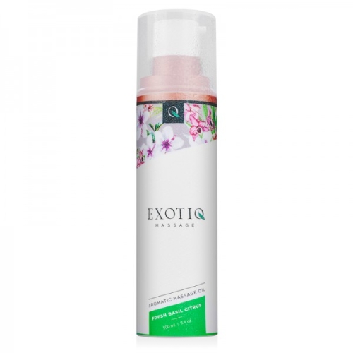 Массажное масло с ароматом Базилика и Цитрусов Exotiq Massage Oil Basil Citrus 100 мл - 4