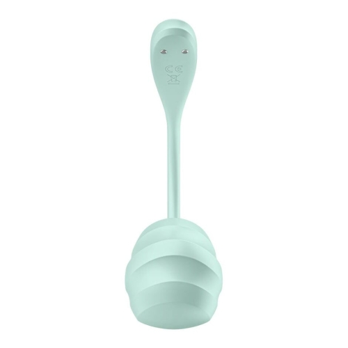 Смарт віброяйце вагінальне зеленого кольору Satisfyer Smooth Petal Connect App - 3