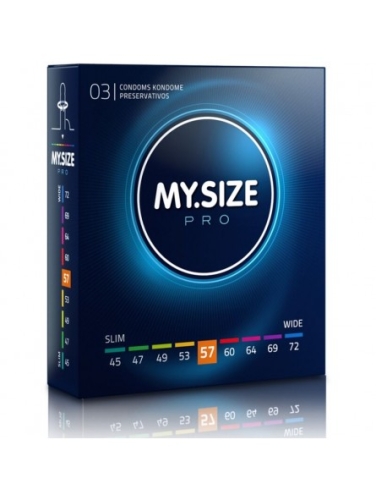 MY SIZE PRO презервативи 57 мм 3 штуки Май Сайз про веганські - 1