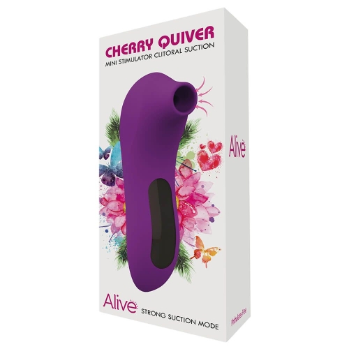 Вакуумный бесконтактный стимулятор для клитора фиолетовый Alive Cherry Quiver - 4