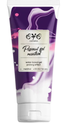 Вагінальний гель на водній основі з пролонгуючим ефектом OYO Personal Gel Menthol 50 мл - 1