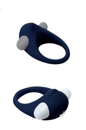 Ерекційне віброкільце синього кольору Dream Toys RINGS OF LOVE - 1
