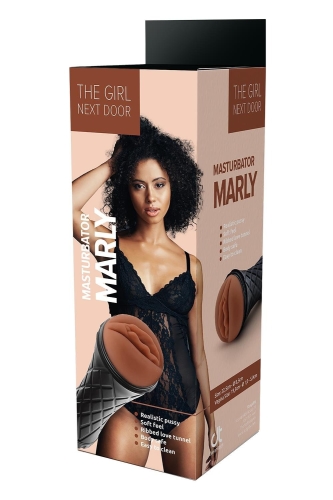Мастурбатор в колбе вагина реалистичная коричневого цвета Dream Toys The Girl Next Door Marly - 5