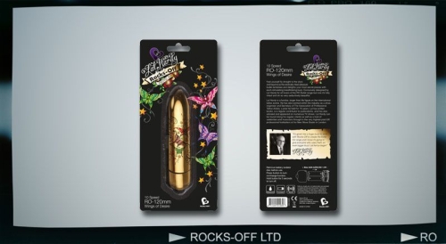 Вибропуля Rocks Off RO-120mm TATTOO BulletWings of Desire - 2
