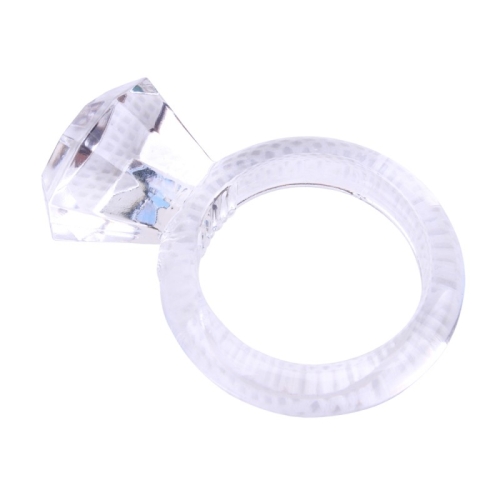 Эрекционные кольца для пениса белого синего и прозрачного цветов Chisa Diamond Cock Ring - 2