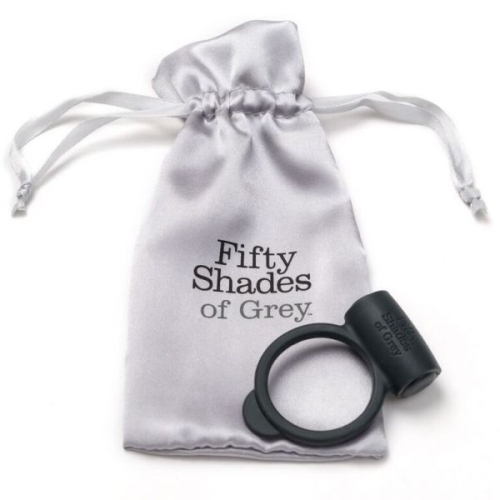 Ерекційне віброкільце чорного кольору Fifty shades of grey Твоє та моє - 1