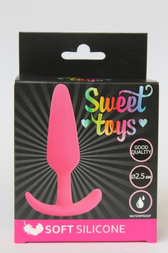 Втулка анальная ярко-розовая L 95 мм D 25 мм SWEET TOYS - 4