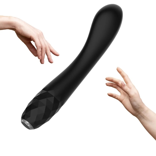 Вібратор для точки G з підсвічуванням чорний Every Night Toys - 4