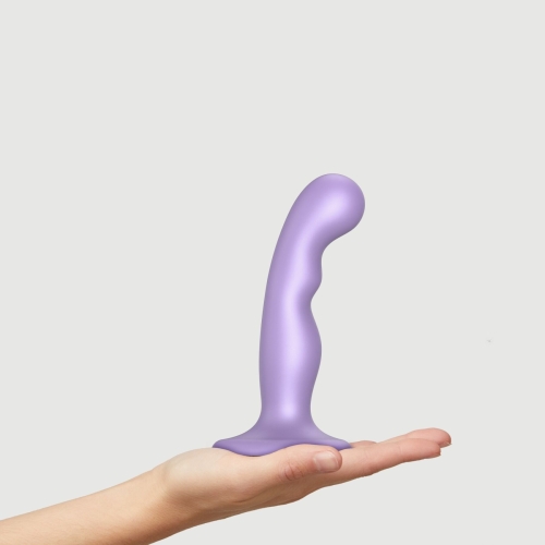 Насадка для страпону силіконова бузкового кольору Strap On Me Dildo розмір S - 2