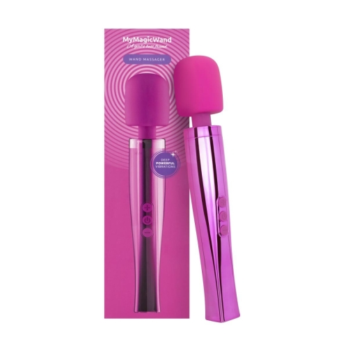 Масажер у вигляді мікрофона рожевого кольору MyMagicWand - Wand Massger Electric Pink - 1