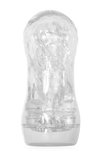 Мастурбатор прозрачного цвета Zero Tolerance swirl stroker clear - 3