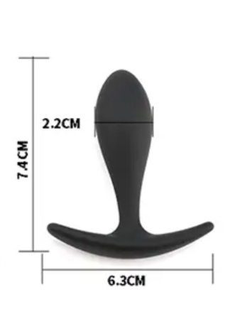 Силиконовая анальная пробка силиконовая черная Sexy desires размер S - 2