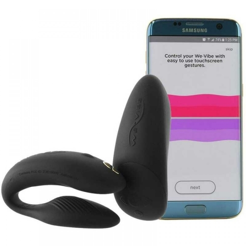 Набір секс іграшок Premium 2+ We-Vibe Chorus для пари чорного кольору Womanizer Golden Moments Collection - 2