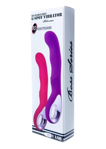 Вибратор Пульсатор для точки G фиолетового цвета Boss series G spot Vibrator G spot - 11
