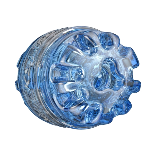 Мастурбатор Рот с имитацией орального секса голубого цвета Fleshlight Quickshot Turbo Blue Ice - 2