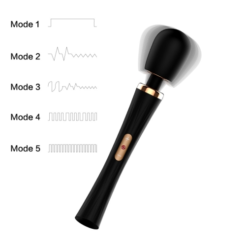 Вибратор массажер POWER WAND с сенсорным управлением черный Nomi Tang - 6