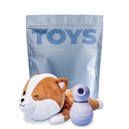 Вакуумний стимулятор для клітора TOYS+ кейс-песик шіба-іну Friday Bae - 1