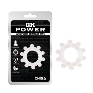  Эрекционное кольцо для члена прозрачного цвета Chisa Cock Power 