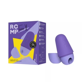 Вакуумный стимулятор  для клитора силиконовый фиолетовый Romp Free X