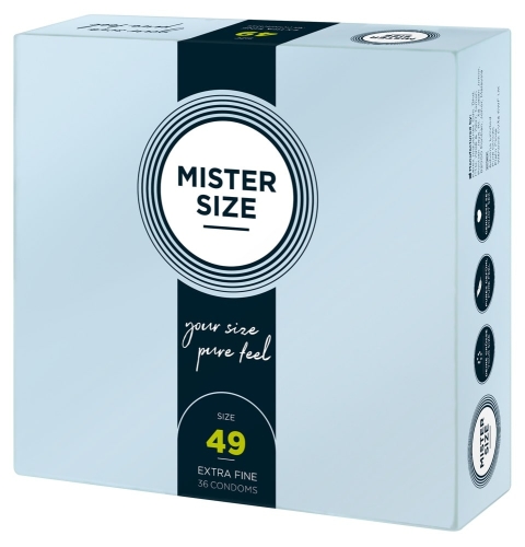 Презервативи Mister Size 49 mm (мм) 36 штук Містер Сайз - 1