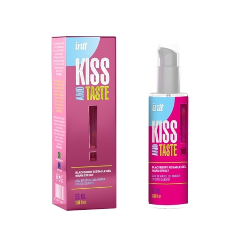 Массажный гель со вкусом ежевики Intt KISS AND TASTE! 55 мл - 2
