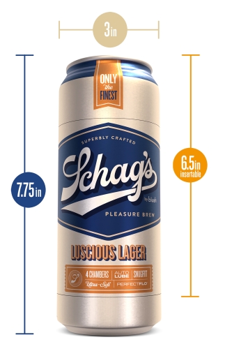 Самосмазывающийся мастурбатор для мужчин серебристого цвета Blush Schag’s luscious lager frosted - 3