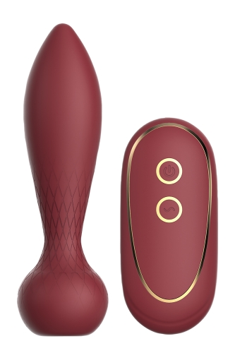 Анальний вібратор червоного кольору з дистанційним керуванням Dream Toys Romance Romy - 1