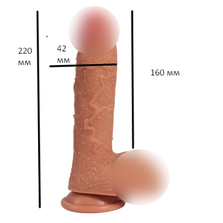 Реалистичный 16/4,2 см фаллоимитатор Buru penis