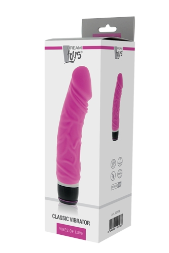 Силиконовый вибромассажер реалистичный розовый Dream toys Dream toys PURRFECT SILICONE CLASSIC - 2