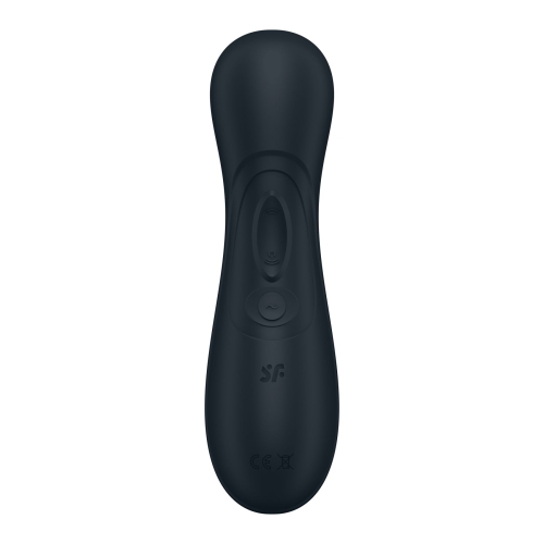 Вакуумный клиторальный стимулятор с вибрацией темно серого цвета Satisfyer Pro 2 Generation 3 - 5