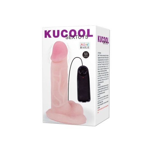 Реалістичний вібратор на присоску KUCOOL Sextoys - 8