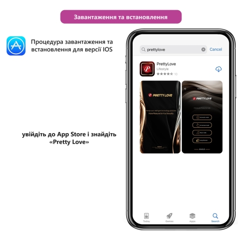 Смарт вібратор для стимуляції точки G і з відростком для клітора фіолетовий Lybaile Pretty Love Billy APP - 11