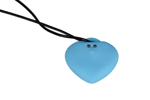 Мини вибратор для клитора голубого цвета FairyGasm PleasureStone - 3