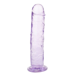 Фаллоимитатор гелевый на присоске фиолетовый Love stay with me SEXTOY PENIS