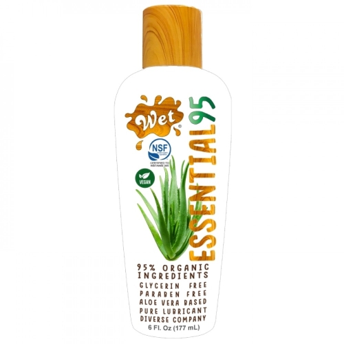 Лубрикант на водній основі з ароматом алоє Wеt Essential95 Certified Organic Aloe Based 177 мл - 1