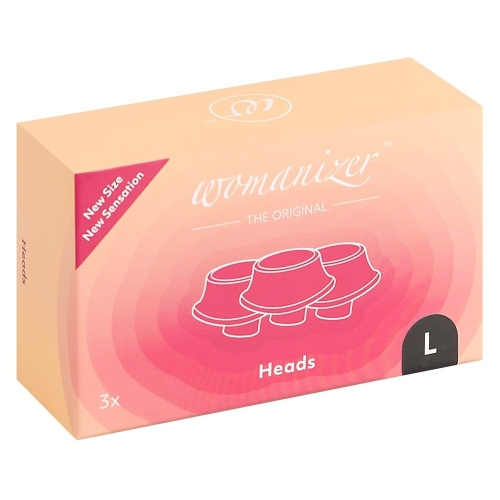 Змінні насадки для Womanizer чорного кольору розмір L 3 штуки - 4