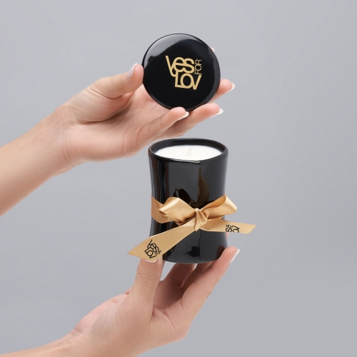 Масажна свічка квітковий аромат з нотами афродизіаків YESforLOV MASSAGE CANDLE with bewitching scent 120 г - 2