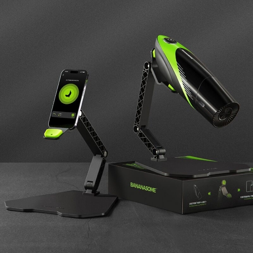 Підставка для мастурбатора чорного кольору KissToy BANANASOME Folding Holder - 4