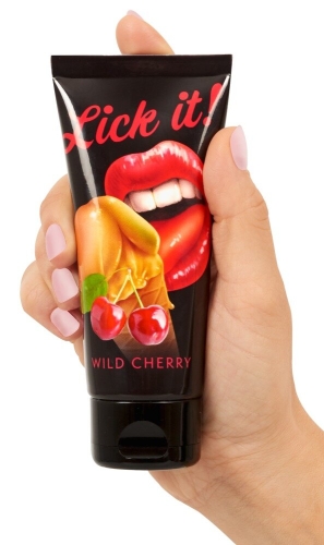 Лубрикант оральний зі смаком вишні на водній основі Lick-it Wild Cherry 100 мл - 2
