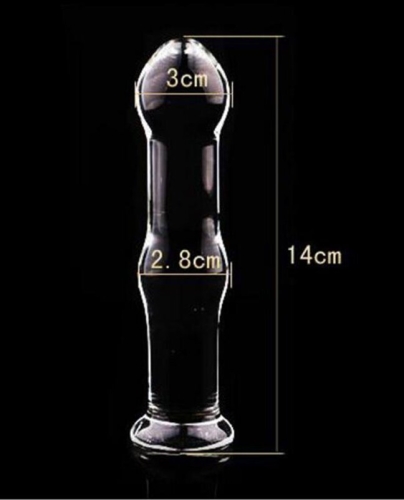 Стеклянная анальная пробка XESE GT02-D - 2