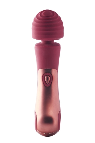 Вібратор у вигляді мікрофона червоного кольору Dream Toys DINKY CURVED WAND - 1