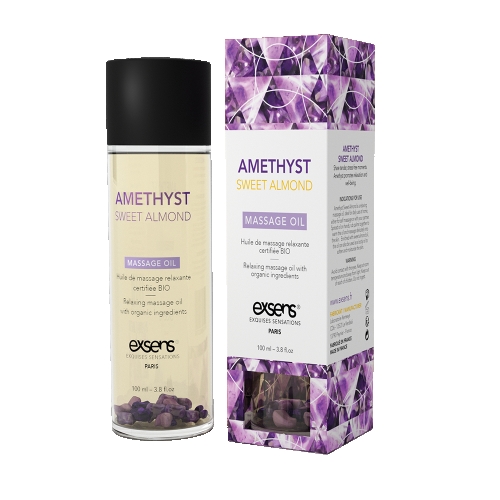 Масажне масло з аметистом EXSENS Amethyst Sweet Almond 100мл - 1