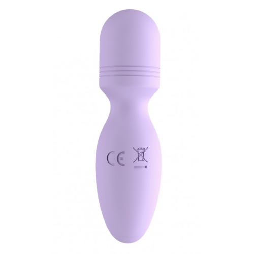 Мини вибромассажер Ванд в форме микрофона фиолетового цвета Cnt Super Mini - 2