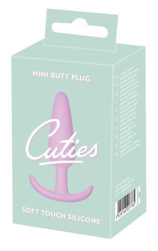 Анальна пробка конусоподібна фіолетового кольору Soft Silicone Mini Butt Plug - 1