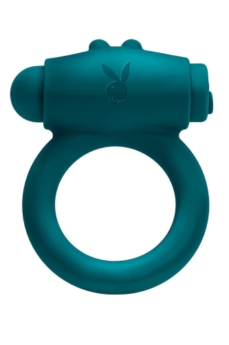 Эрекционное кольцо на член с вибропулей зеленое Evolved Novelties Evolved Playboy Bunny Buzzer - 2